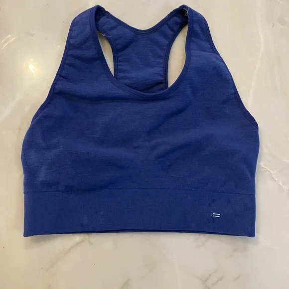 Women's Blue Sports Bra - Picture 2 of 4